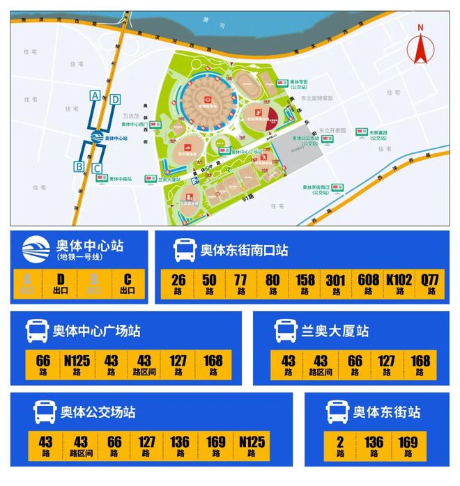 体育中心公交车路线