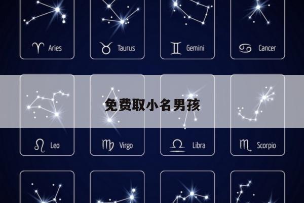 免费取小名男孩