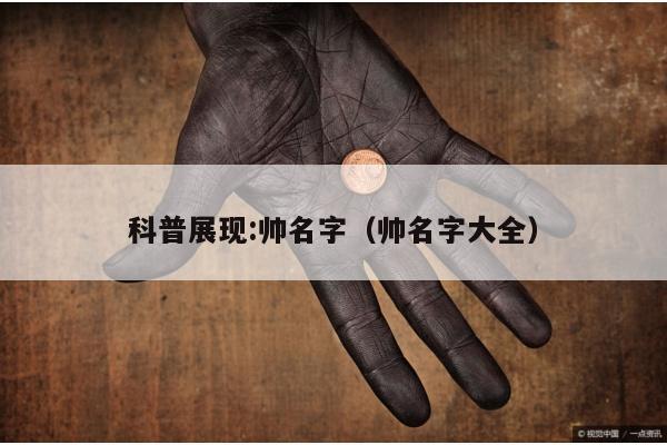 科普展现:帅名字（帅名字大全）
