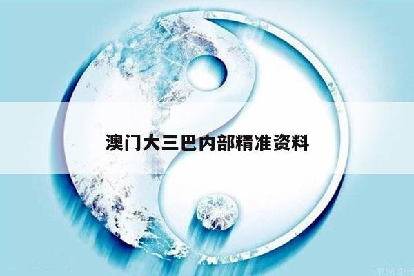 澳门大三巴内部精准资料