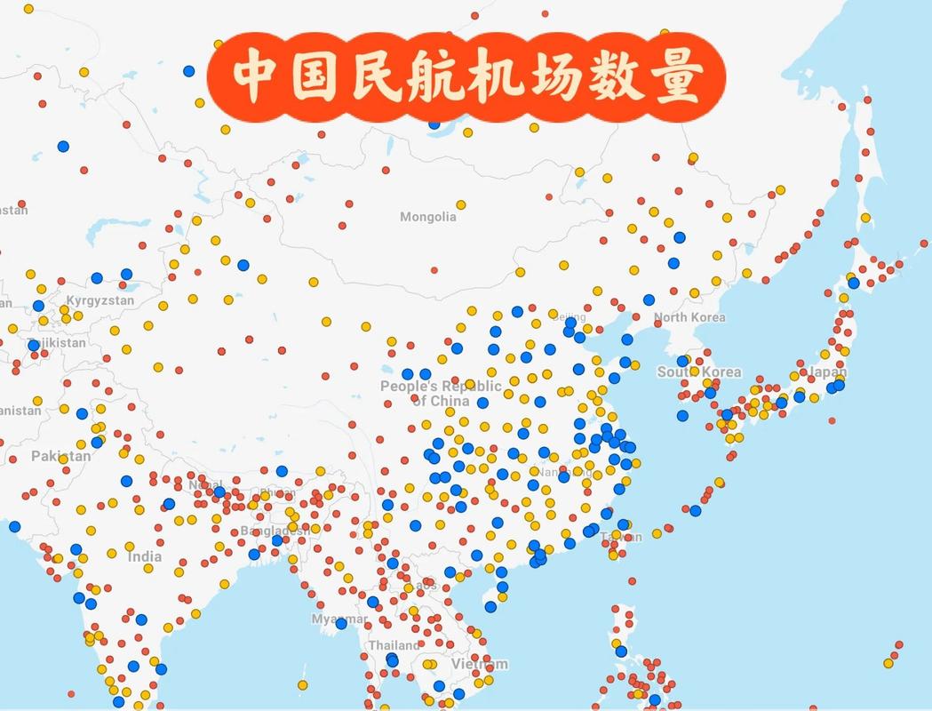 全国运输机场,全国运输机场数量