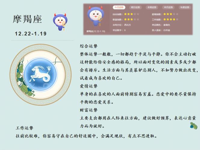 摩羯座今日运势男最准,摩羯座今日运势男超准